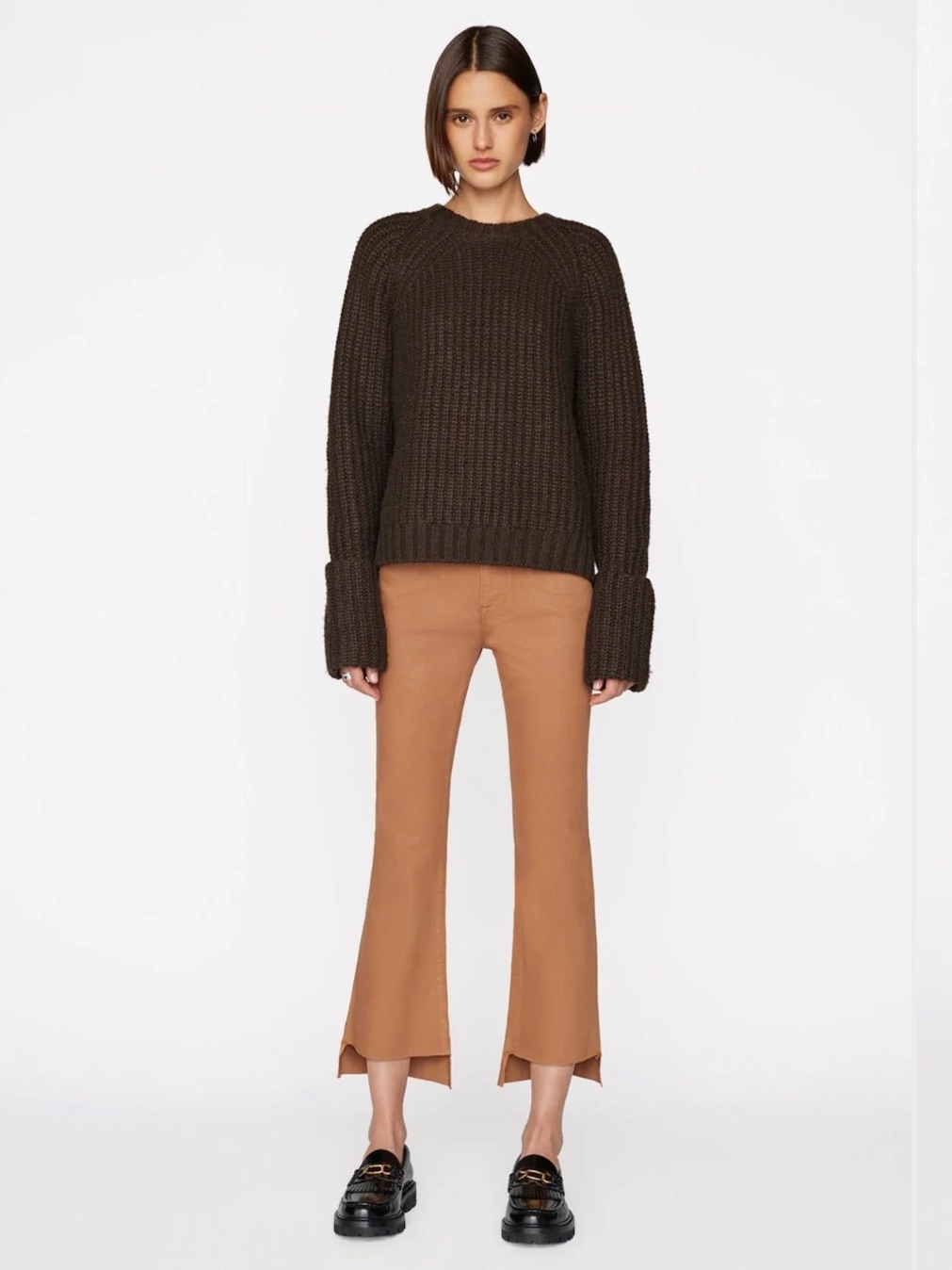 Frame Le Crop Mini Boot In Latte